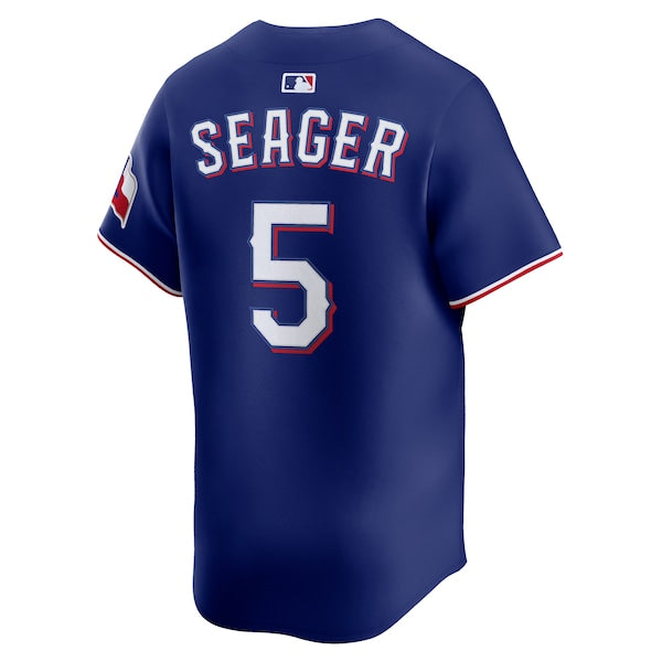 Corey Seager Texas Rangers Nike Alternate 2 Limited Jersey - Royal/Light Blue - Image 4