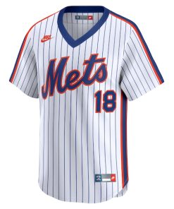 Alternative view of Darryl Strawberry New York Mets Nike Throwback Cooperstown Limited Jersey - Navy