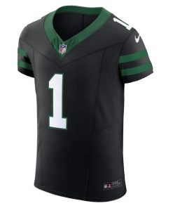 Alternative view of Ahmad Sauce Gardner New York Jets Nike Alternate Vapor F.U.S.E. Elite Jersey  - Legacy Black