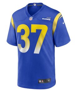 Alternative view of Quentin Lake Los Angeles Rams Nike Game Player Jersey - Royal