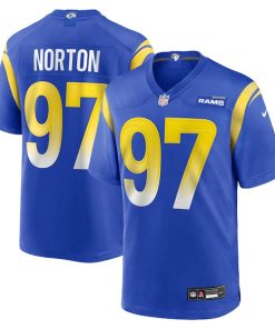 Bill Norton Los Angeles Rams Nike Team Game Jersey -  Royal