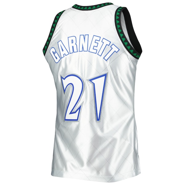 Kevin Garnett Minnesota Timberwolves 1997/98 Hardwood Classics 75th Anniversary Swingman Jersey - Platinum - Image 3