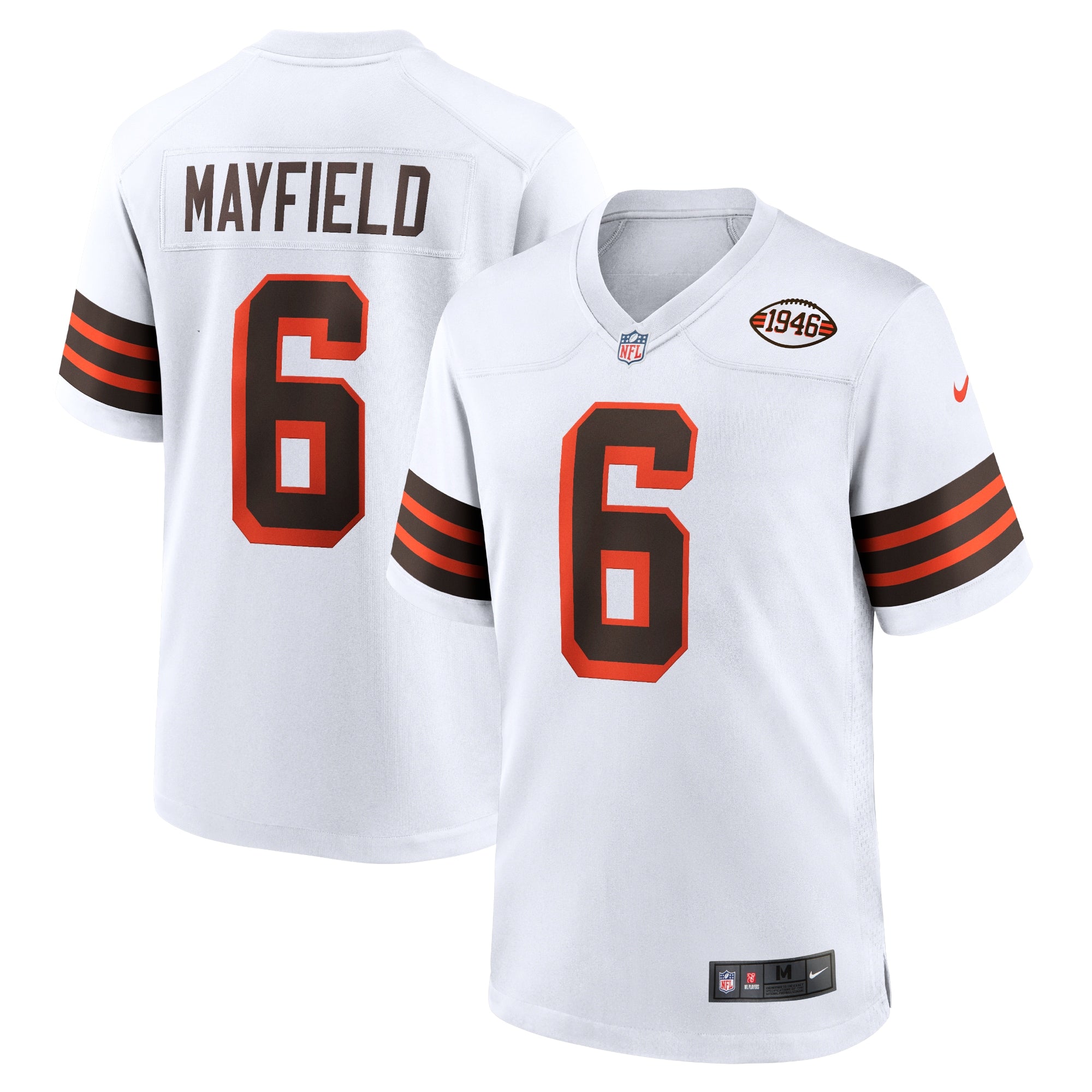 Baker Mayfield Cleveland Browns Nike Game Player Jersey - Brown/White - Image 6