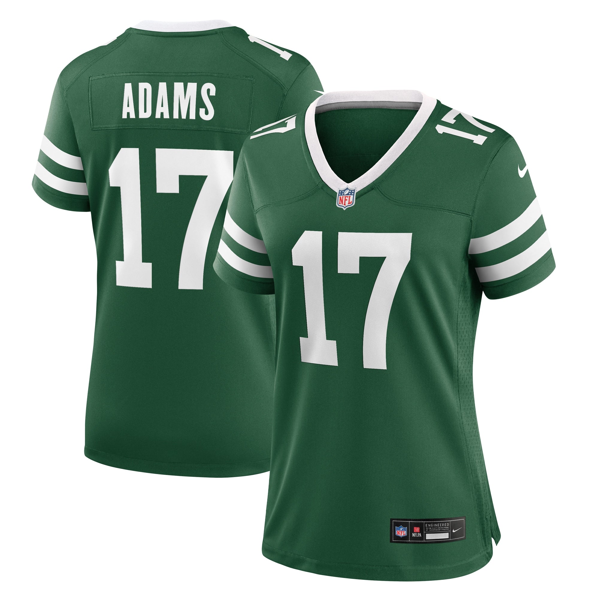 Davante Adams New York Jets Nike Women's Alternate Game Jersey - Legacy Black/White/Green - Image 6
