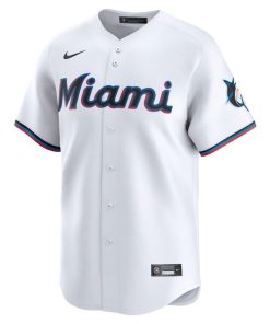Alternative view of Miami Marlins Nike Home Limited Jersey - White