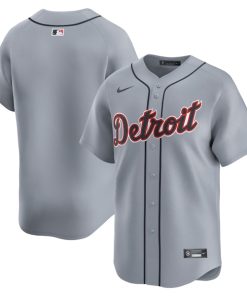 Detroit Tigers Nike Road Limited Jersey?¨C Gray