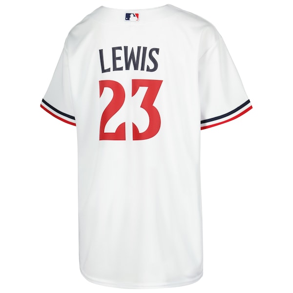 Royce Lewis Minnesota Twins Nike Youth Home Replica Player Jersey - White - Image 3