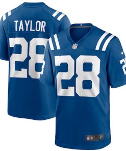 Alternative view of Jonathan Taylor Indianapolis Colts Nike Player Game Jersey - Royal/White