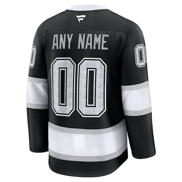 Los Angeles Kings Home Premium Custom Jersey - Black/White - Image 4