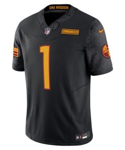 Alternative view of Jahan Dotson Washington Commanders Nike Alternate Vapor F.U.S.E. Limited Jersey - Black