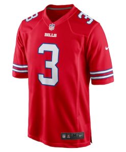Alternative view of Damar Hamlin Buffalo Bills Nike Alternate Game Jersey - Red