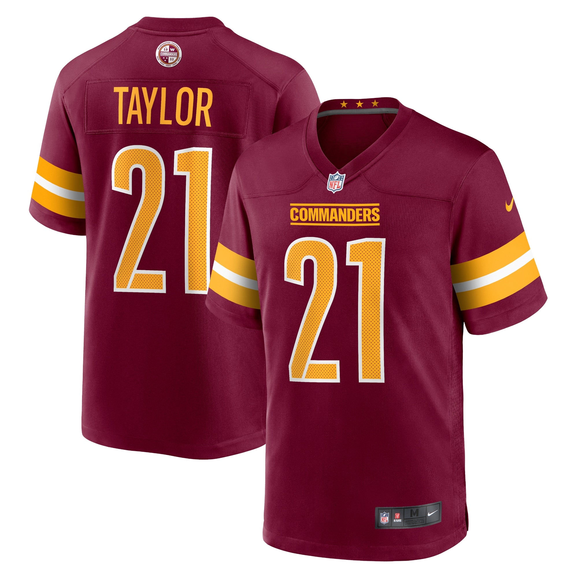 Sean Taylor Washington Commanders Nike Retired Player Game Jersey - White/Burgundy - Image 5