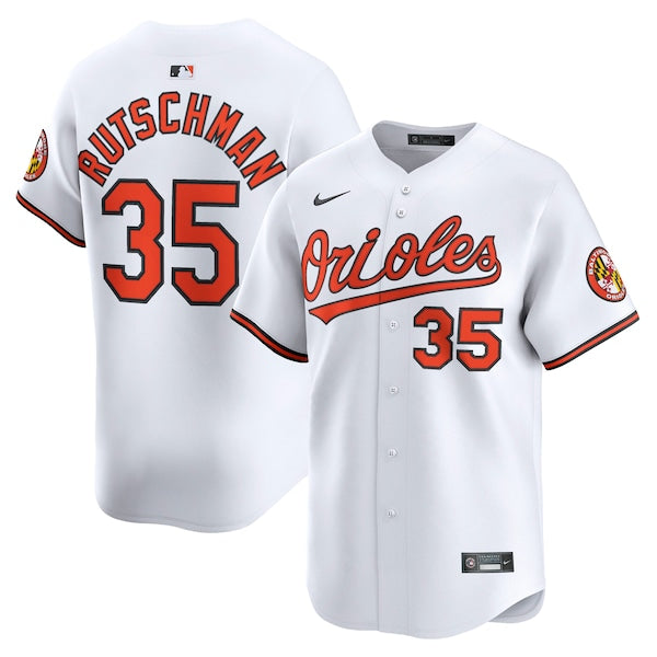 Adley Rutschman Baltimore Orioles Nike Home Limited Player Jersey - White/Black - Image 2
