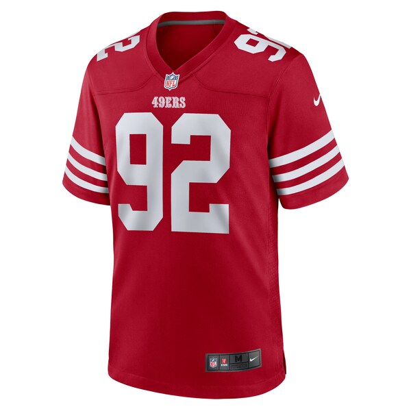 Jordan Elliott San Francisco 49ers Nike Team Game Jersey - Scarlet - Image 2
