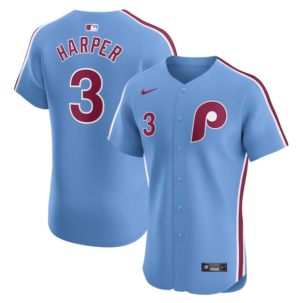 Bryce Harper Philadelphia Phillies Nike Alternate Elite Player Jersey - Royal - Image 2