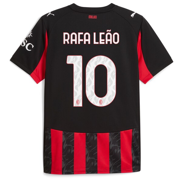 Rafael Le?o AC Milan Puma 2025/26 Home Replica Player Jersey - Red - Image 3