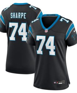 David Sharpe Carolina Panthers Nike Women's Team Game Jersey - Black