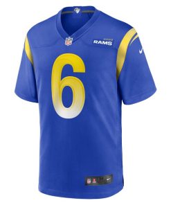 Alternative view of Tre'Vius Hodges-Tomlinson Los Angeles Rams Nike Team Game Jersey -  Royal