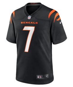 Alternative view of Will Grier Cincinnati Bengals Nike Team Game Jersey -  Black