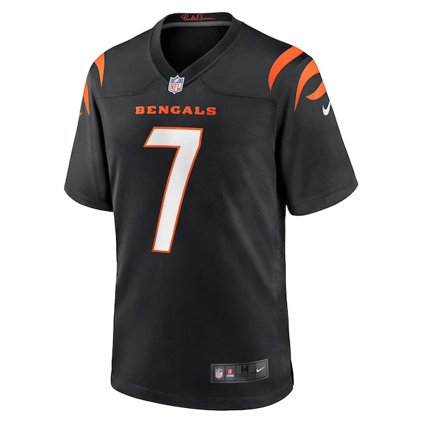 Will Grier Cincinnati Bengals Nike Team Game Jersey - Black - Image 2
