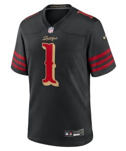 Alternative view of Ricky Pearsall San Francisco 49ers Nike 2025 Rivalries Collection Game Jersey - Black