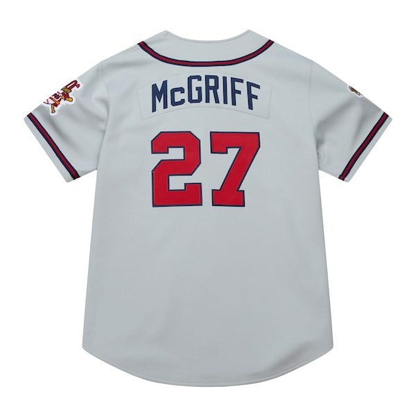 Fred McGriff Atlanta Braves 1995 Throwback Authentic Jersey - Gray - Image 3