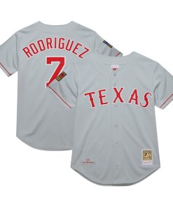 Ivan RodriguezTexas Rangers 1994 Cooperstown Collection Authentic Dark Jersey - Gray