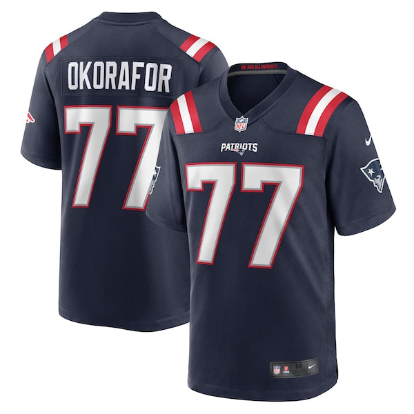Chukwuma Okorafor New England Patriots Nike Game Jersey - Navy - Image 2