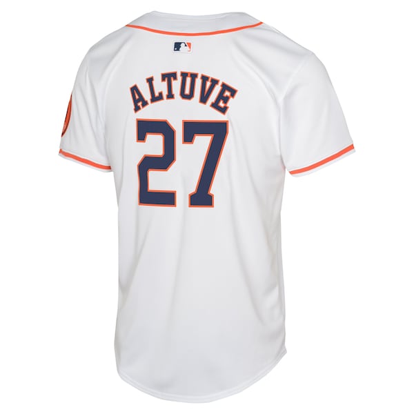 Jose Altuve Houston Astros Nike Youth Home Limited Player Jersey - White - Image 3