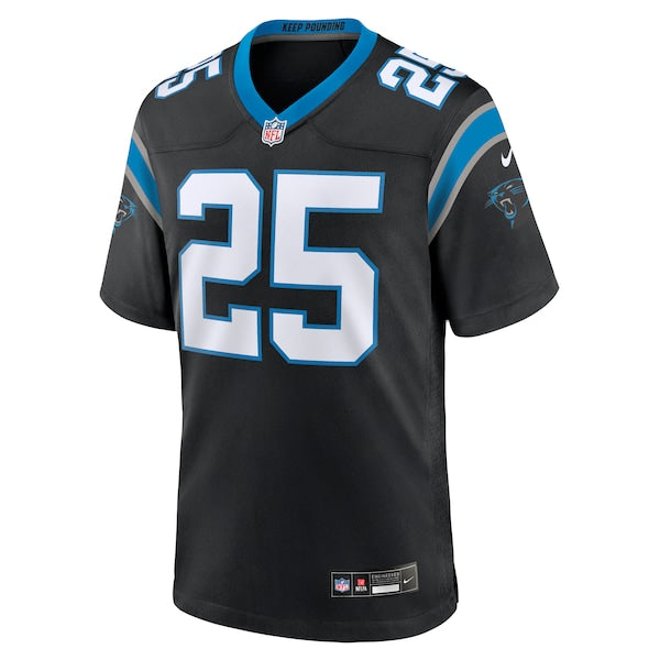 Xavier Woods Carolina Panthers Nike Team Game Jersey - Black - Image 2