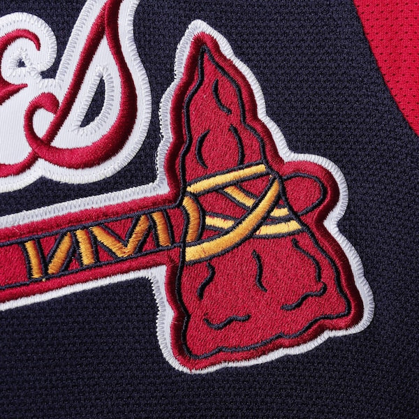 Chipper Jones Atlanta Braves Youth Cooperstown Collection Mesh Batting Practice Jersey - Navy - Image 3