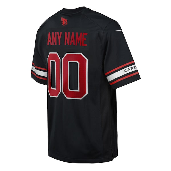 Arizona Cardinals Nike Youth Alternate Custom Game Jersey - Black - Image 3