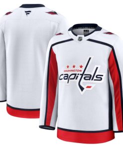 Alternative view of Washington Capitals  Away Premium Jersey - White/Black/Red