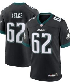 Jason Kelce Philadelphia Eagles Nike Alternate Game Jersey - Black/Green