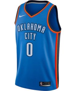 Alternative view of Russell Westbrook Oklahoma City Thunder Nike Swingman Player Jersey - Icon Edition - Blue