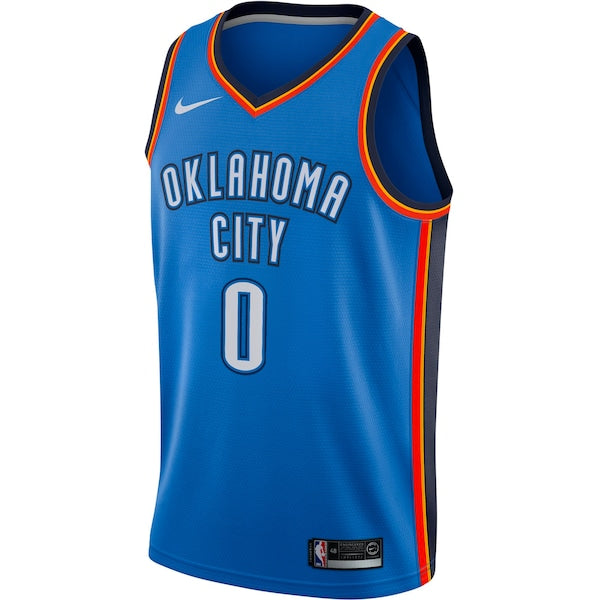 Russell Westbrook Oklahoma City Thunder Nike Swingman Player Jersey - Icon Edition - Blue - Image 2