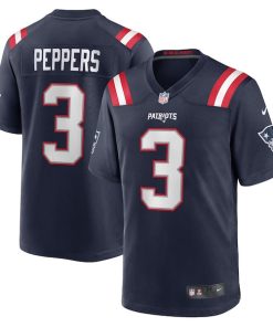 Jabrill Peppers New England Patriots Nike Game Jersey - Navy