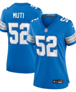 Netane Muti Detroit Lions Nike Women's Game Jersey -  Blue