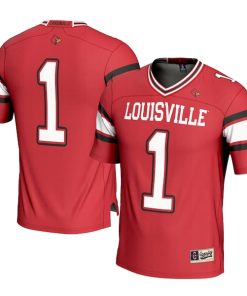 #1 Louisville Cardinals GameDay Greats Youth Football Jersey - Red/White/Black