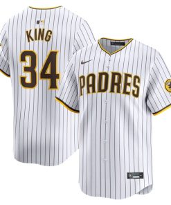 Michael King San Diego Padres Nike Home Limited Player Jersey - White