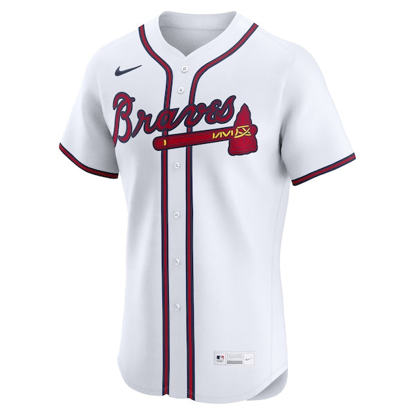 Atlanta Braves Nike Home Elite Pick-A-Player Retired Roster Jersey - White - Image 2