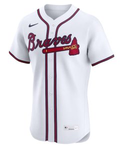 Alternative view of Atlanta Braves Nike Home Elite Custom Jersey - White