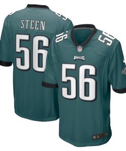 Tyler Steen Philadelphia Eagles Nike Team Game Jersey - Midnight Green