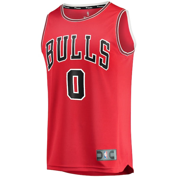 Coby White Chicago Bulls Youth Fast Break Replica Player Jersey - Icon Edition - Red - Image 2