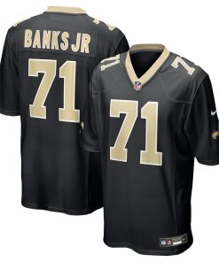 Kelvin Banks Jr. New Orleans Saints Nike 2025 NFL Draft First Round Pick  Game Jersey - Black