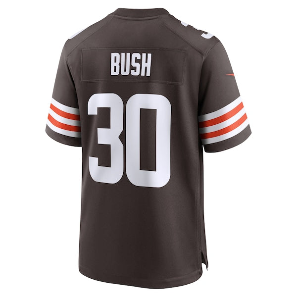 Devin Bush Cleveland Browns Nike Game Jersey - Brown - Image 3