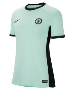 Alternative view of Chelsea Nike Women's 2023/24 Third Stadium Replica Custom Jersey - Mint