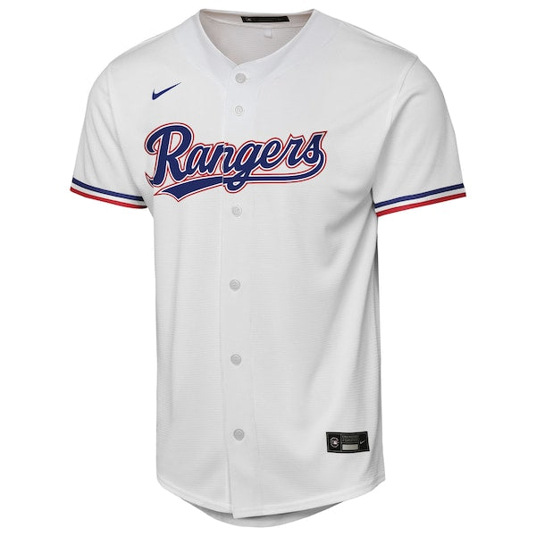 Texas Rangers Nike Youth Home Replica Jersey - White - Image 2