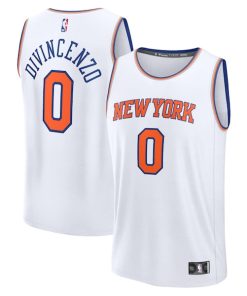 Donte DiVincenzo New York Knicks  Fast Break Replica Player Jersey - Association Edition - White