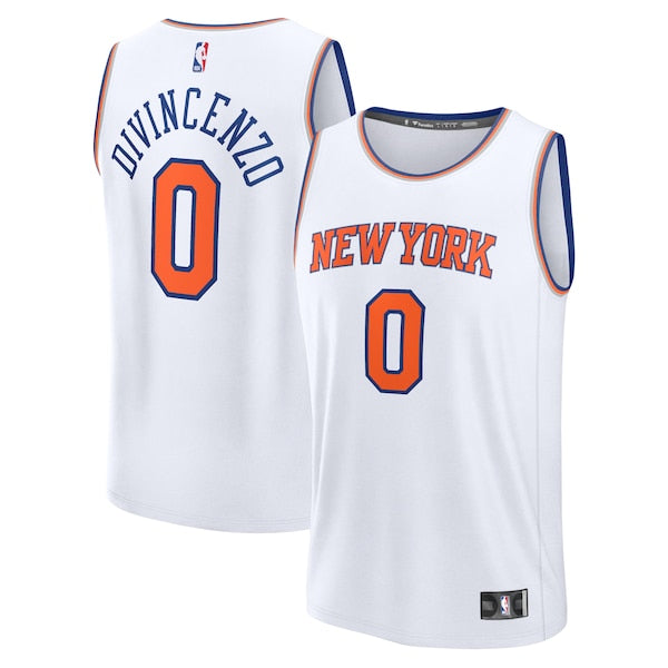 Donte DiVincenzo New York Knicks Fast Break Replica Player Jersey - Association Edition - White